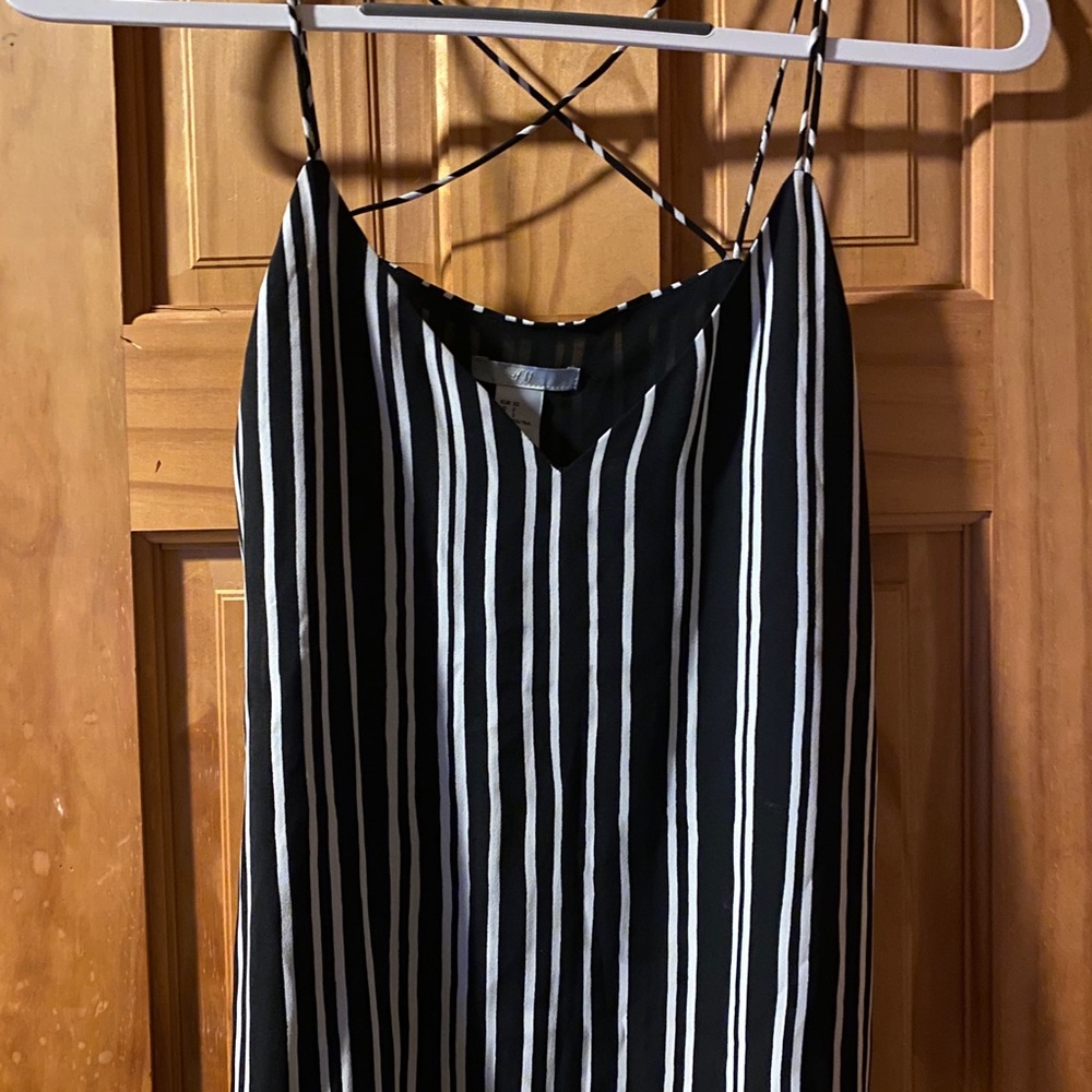 B&W striped top